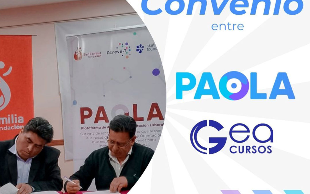 Convenio entre Paola y Gea Cursos