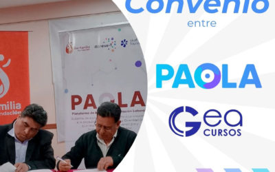 Convenio entre Paola y Gea Cursos